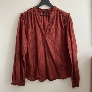 J. Crew Burnt Orange Top